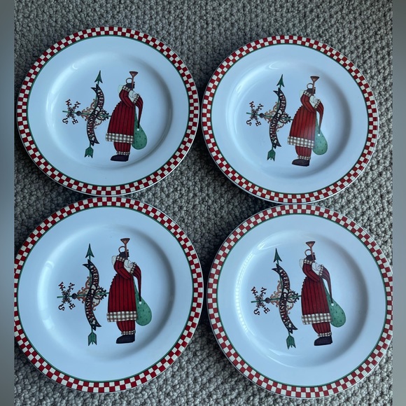 4‎ SAKURA MAGIC OF SANTA 8.25” Christmas Plates by Debbie Mumm (1998) - Picture 1 of 8